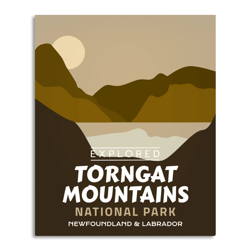 Torngat Mountains National Park 'Explored' Poster, Canada Parks