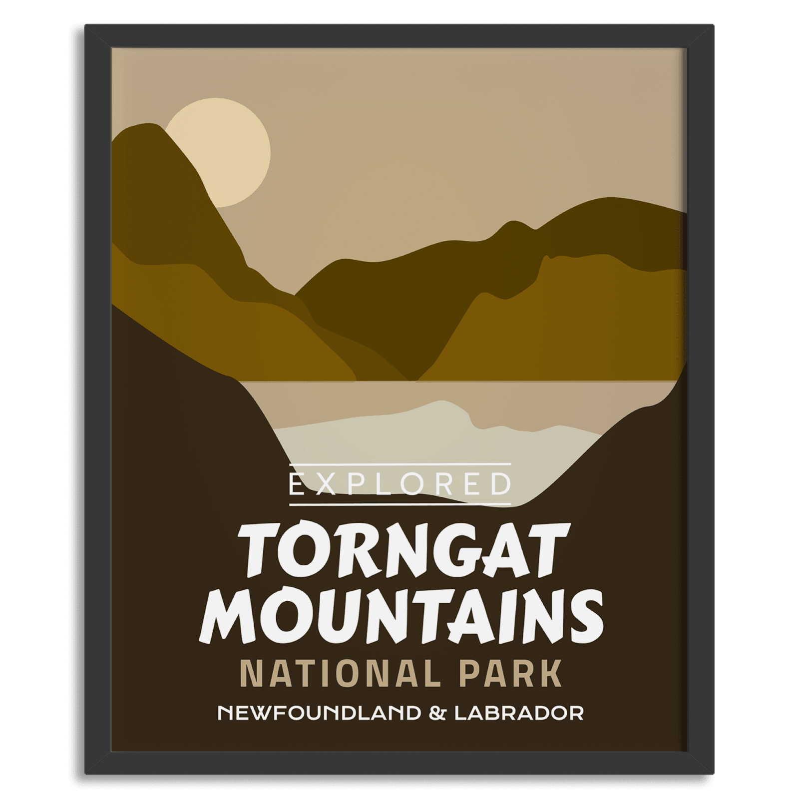 Torngat Mountains National Park 'Explored' Poster, Canada Parks