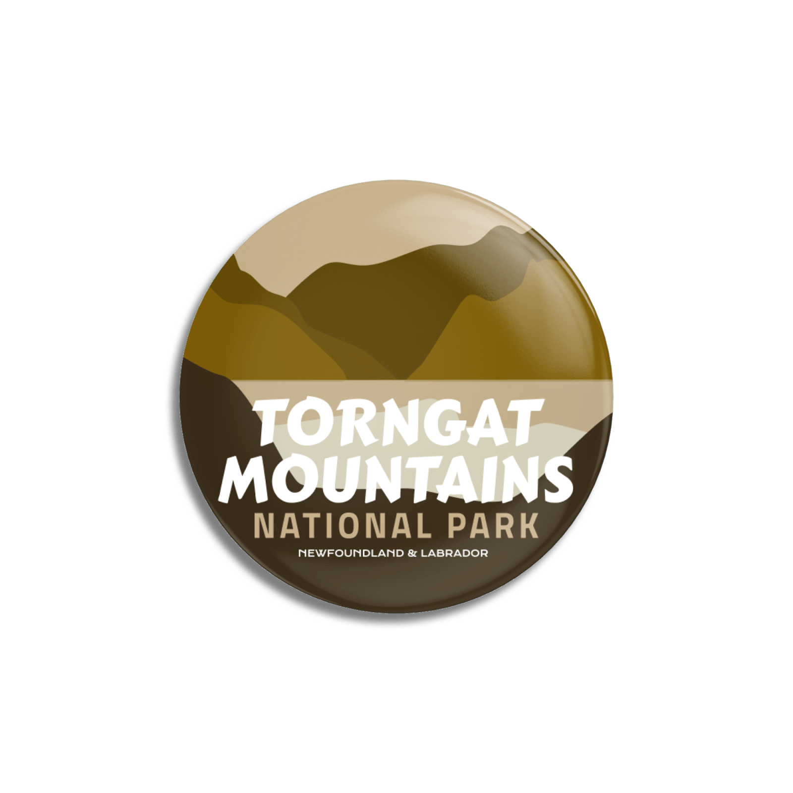 Torngat Mountains National Park of Canada Pinback Button, Canada Parks