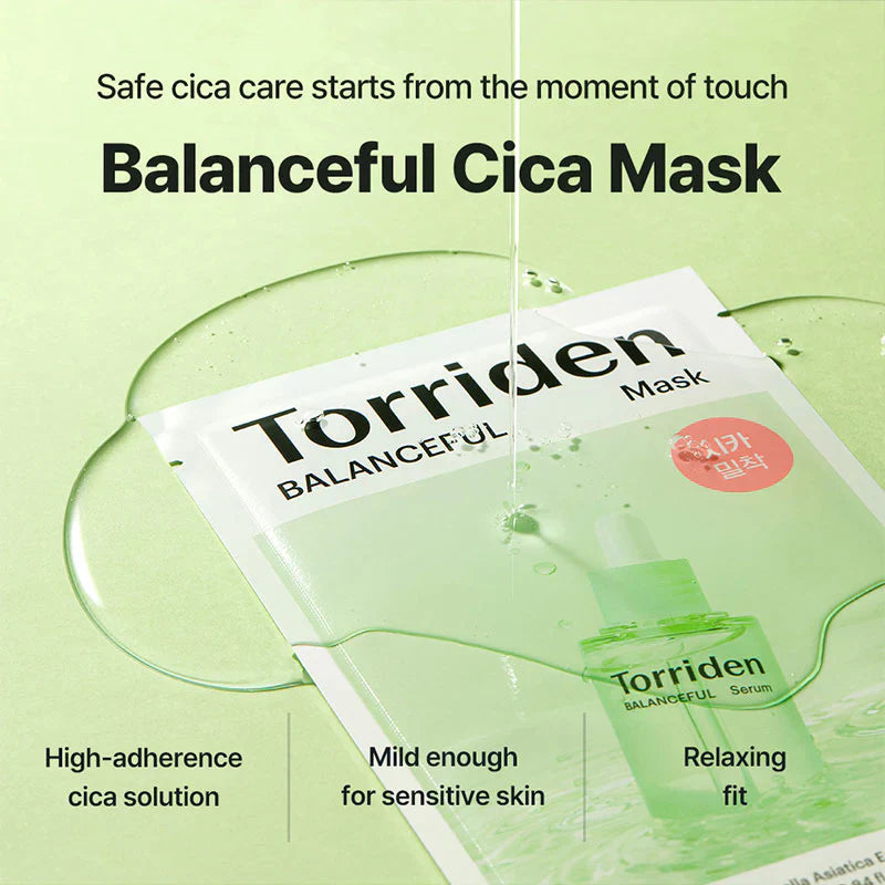 Torriden Balanceful Cica Mask 25ml - 1 BOX / 10 PCS