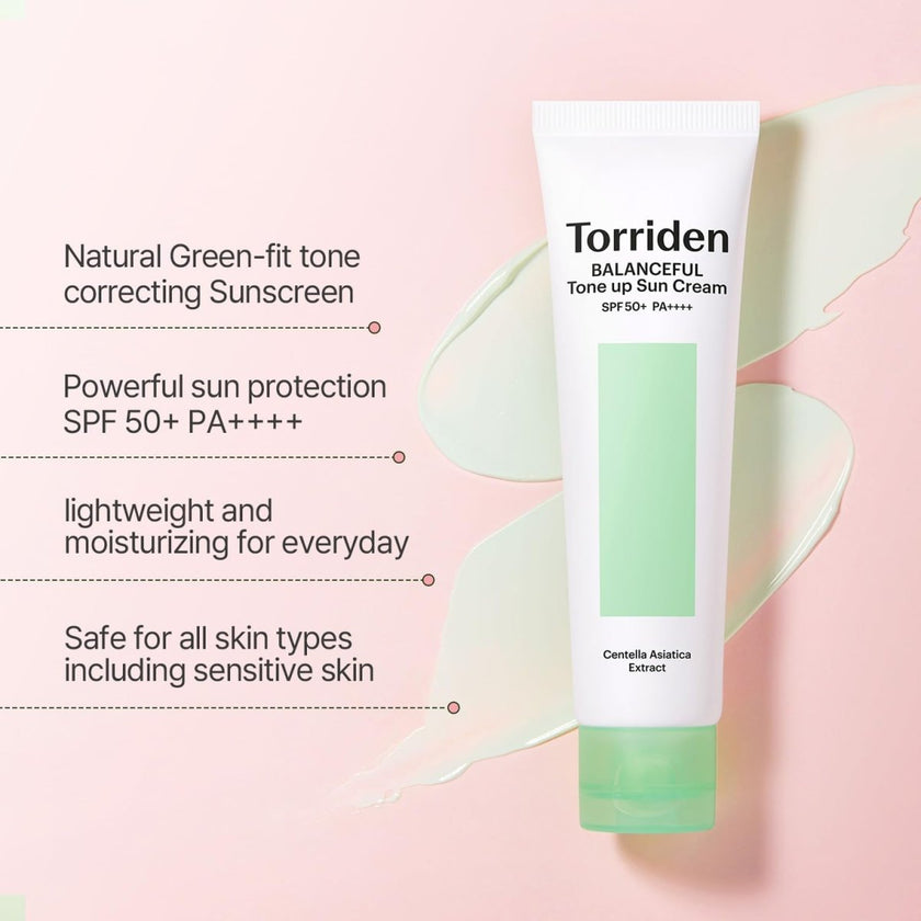 Torriden Balanceful Cica Tone-up Sun Cream SPF50+ PA++++ 60ml