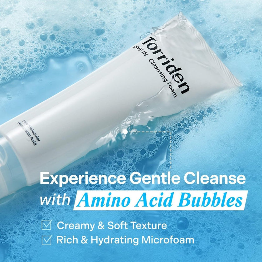 Torriden Dive-In Low Molecular Hyaluronic Acid Cleansing Foam 150ml