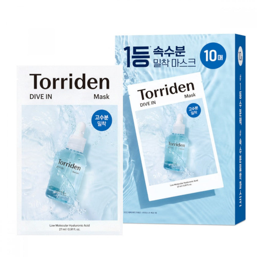 TORRIDEN Dive In Low Molecule Hyaluronic Acid Mask Pack 27ml x 10pcs