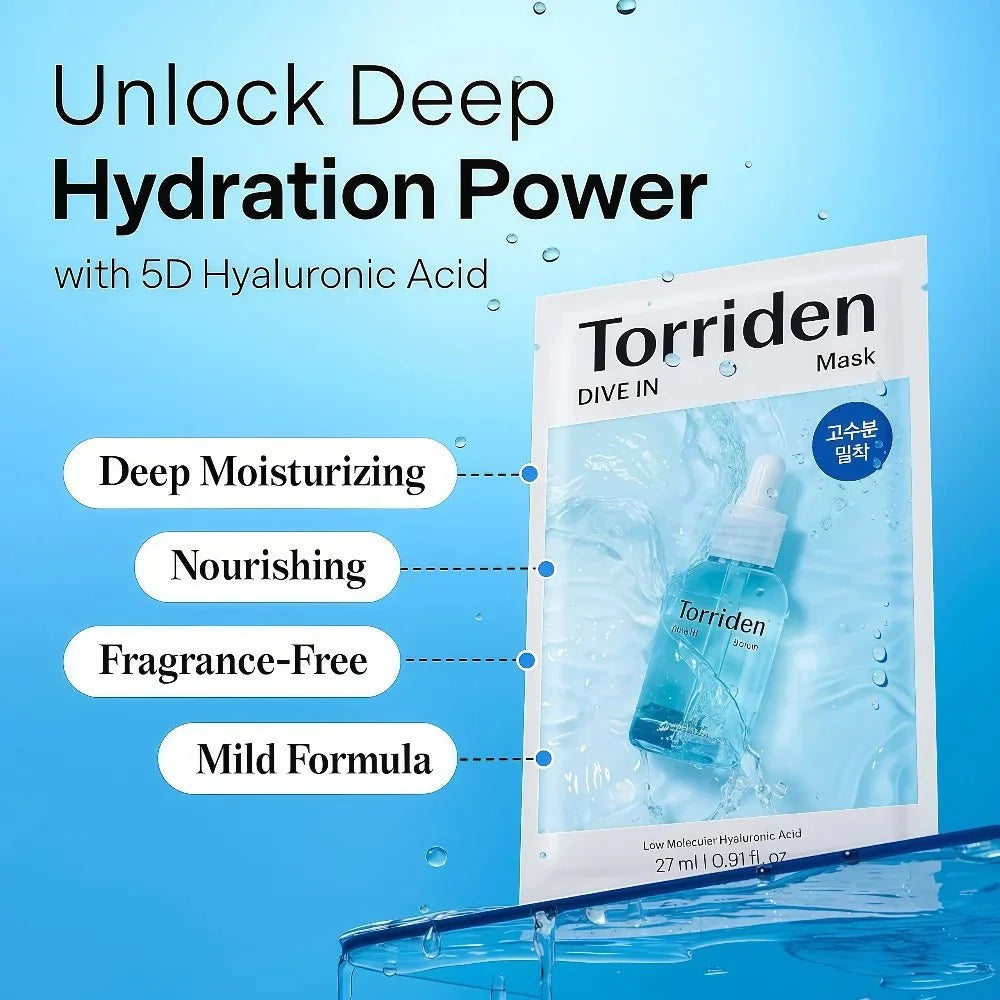 Torriden Dive-In Low Molecular Hyaluronic Acid Mask Pack