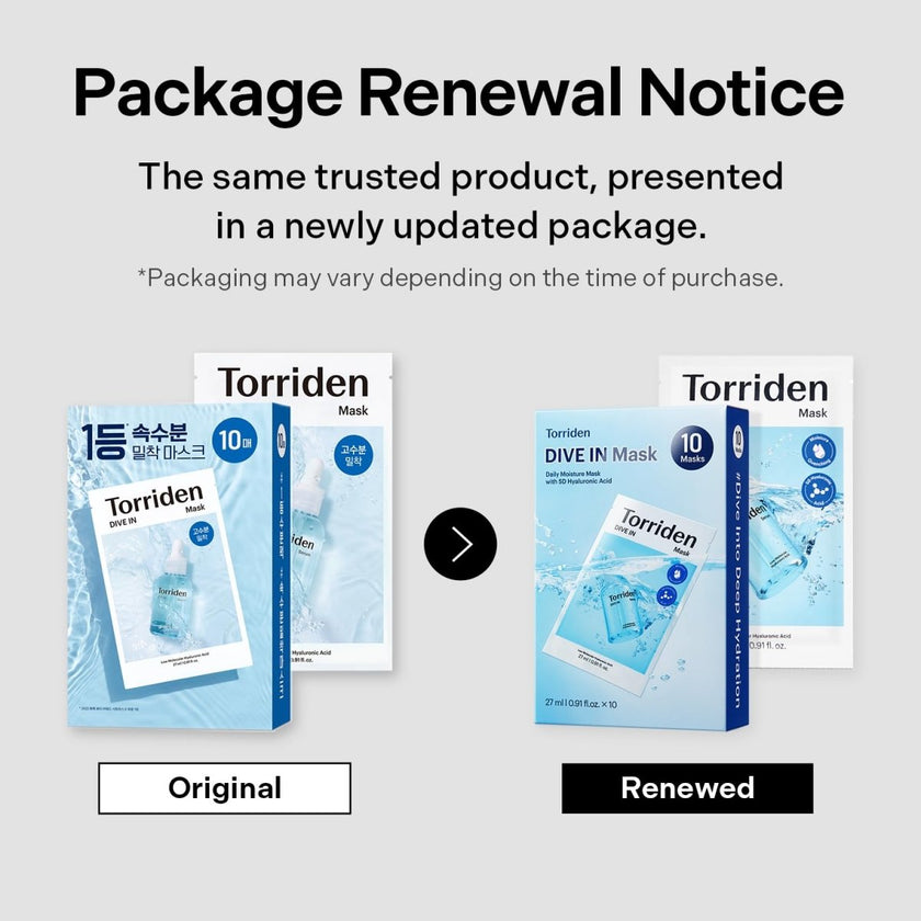 Torriden Dive-In Low Molecular Hyaluronic Acid Mask Pack