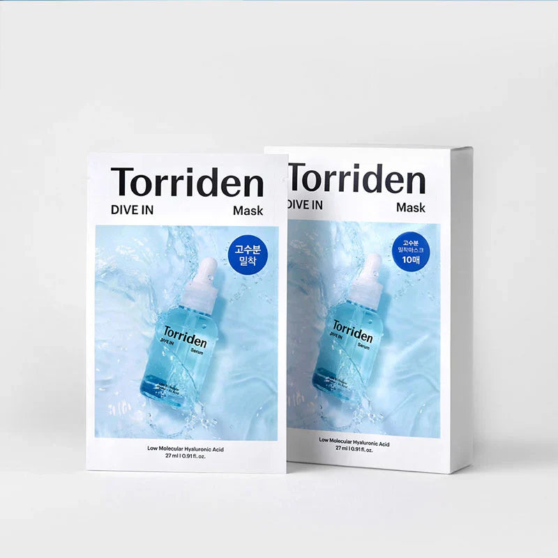 Torriden Dive-In Low Molecular Hyaluronic Acid Mask Pack - 1 BOX / 10 PCS