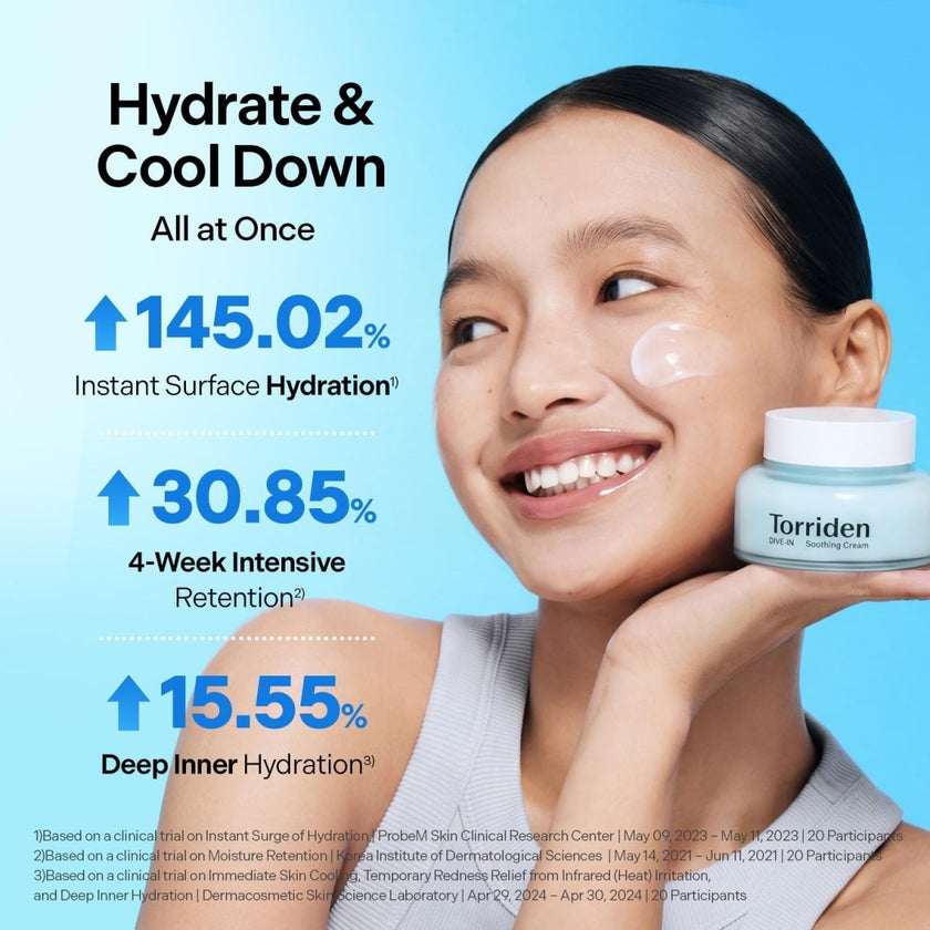 Torriden Dive-In Low Molecular Hyaluronic Acid Soothing Cream 100ml