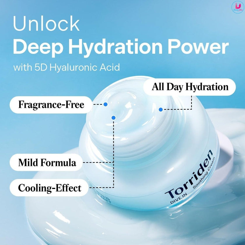 Torriden Dive-In Low Molecular Hyaluronic Acid Soothing Cream 100ml