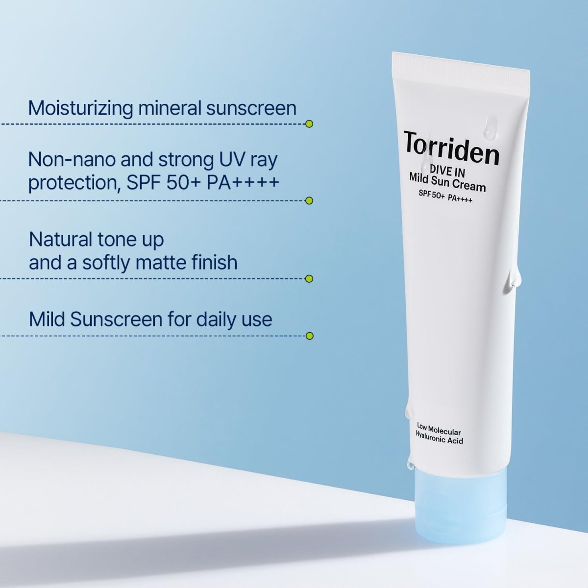 Torriden Dive-In Mild Sun Cream SPF50+ PA++++ 60ml