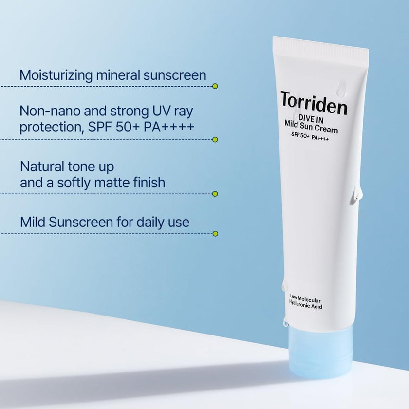 Torriden Dive-In Mild Sun Cream SPF50+ PA++++ 60ml