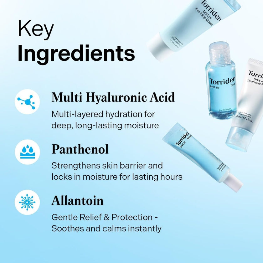 Torriden Dive-In Trial Kit For Dry Skin