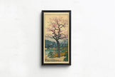 Toshi Yoshida Plum Blossom Print: Vintage Japanese Garden Art
