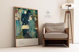 Toulouse Lautrec Print: Au Coin du Moulin de la Galette, Museum Exhibition Art