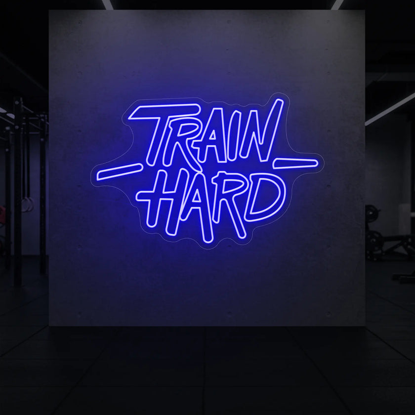 TRAIN HARD Neon Sign