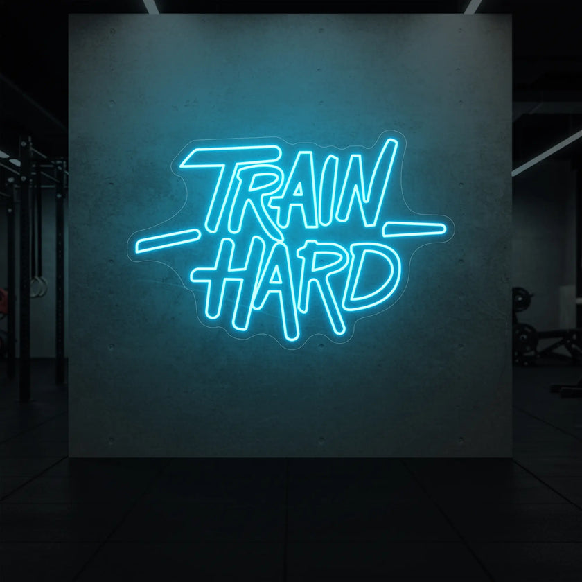 TRAIN HARD Neon Sign