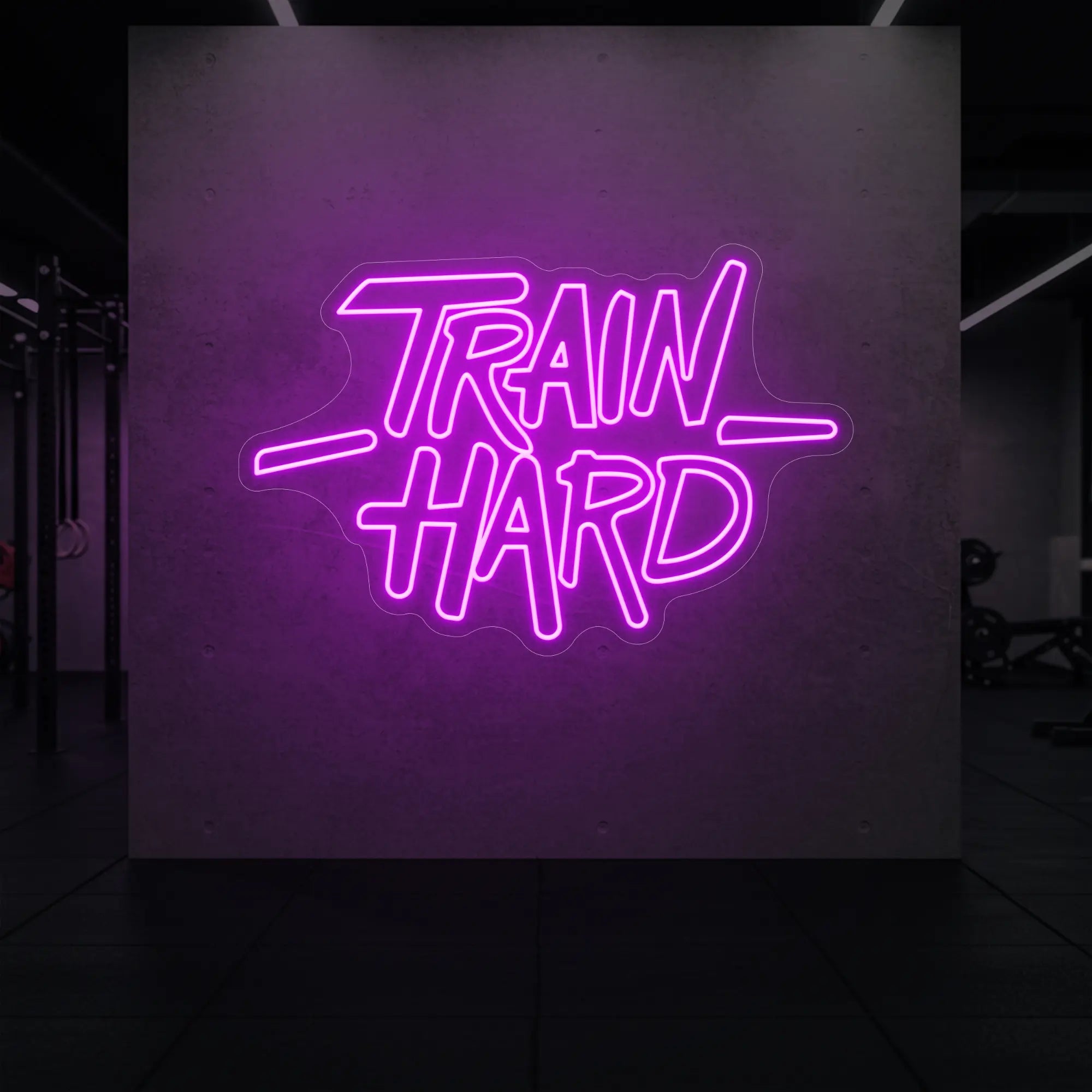 TRAIN HARD Neon Sign