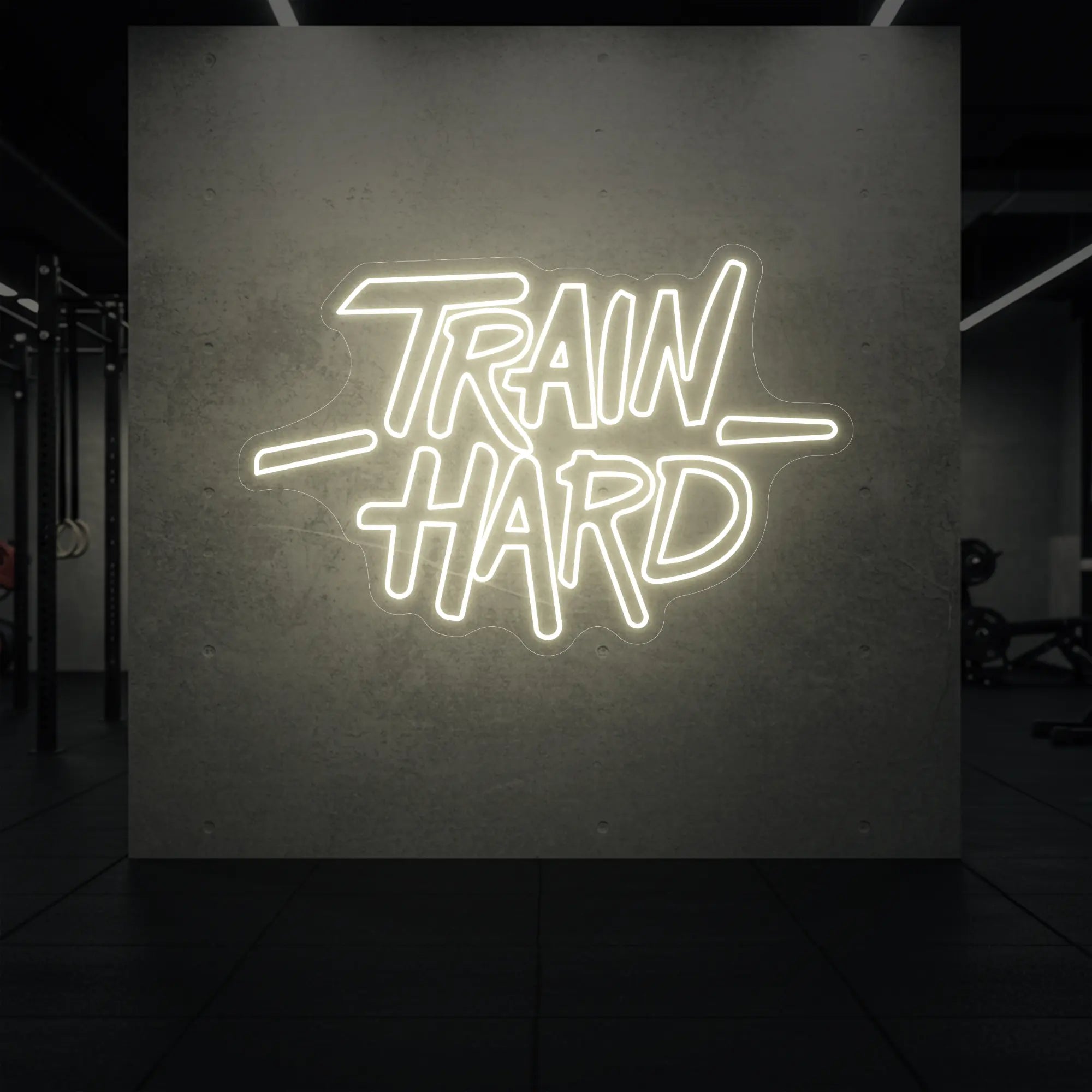 TRAIN HARD Neon Sign