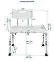 MOBB MB-MHSB Transfer Bath Bench with Back | 27 in Seat 300 lb Canada