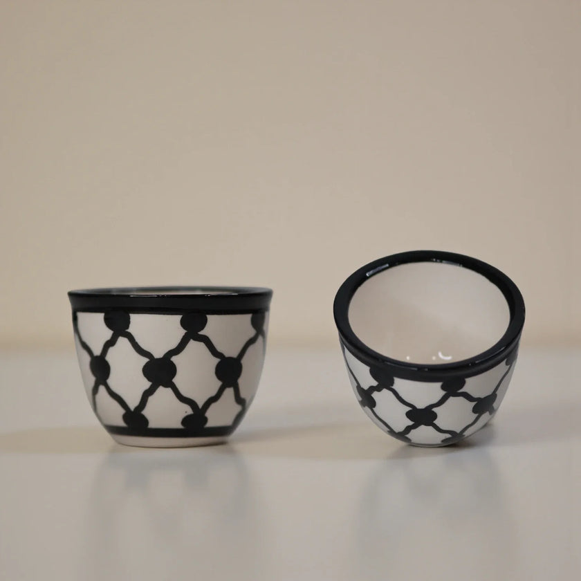 Tasses à café palestiniennes Sada (lot de 6) 6x6x5 cm