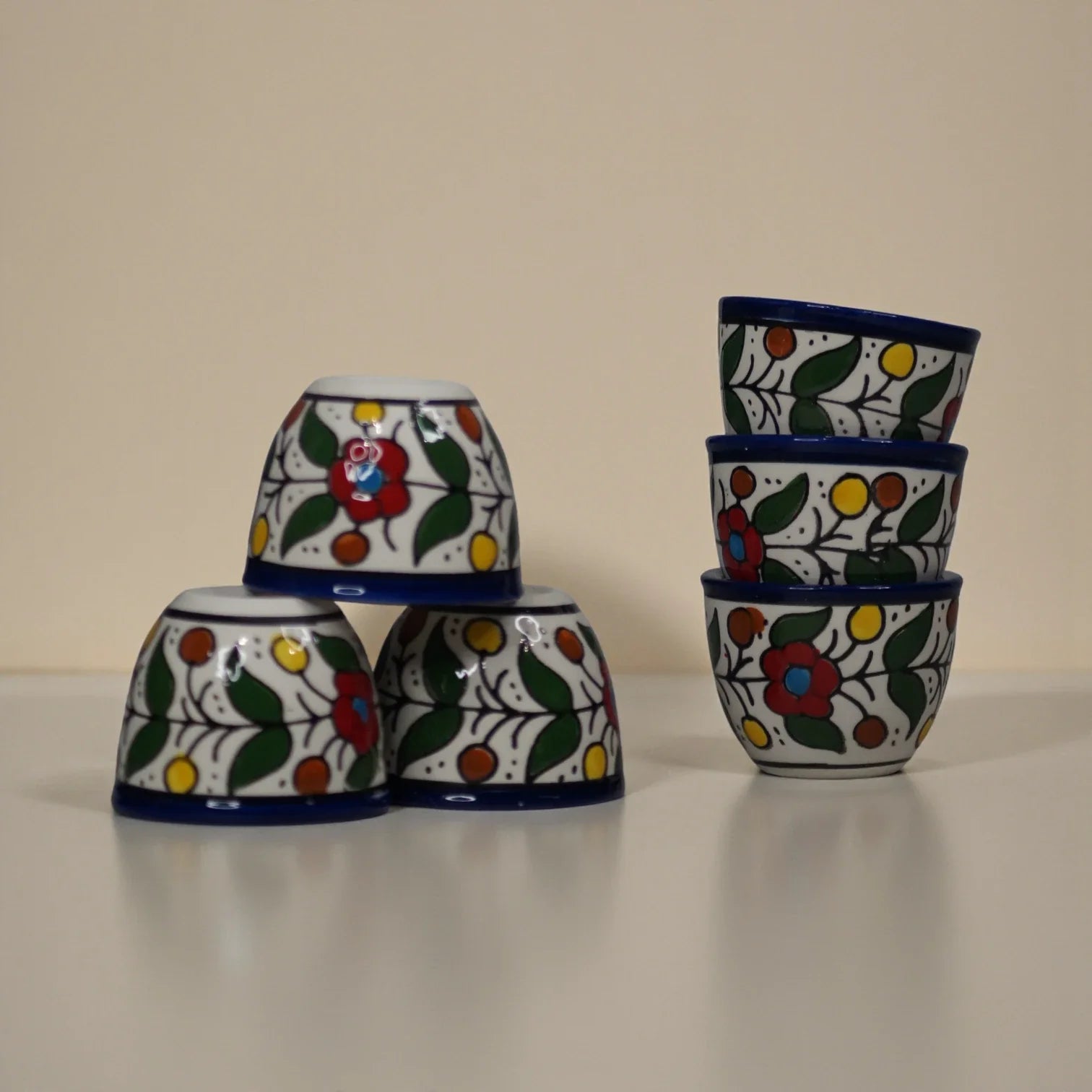 Tasses à café palestiniennes Sada (lot de 6) 6x6x5 cm