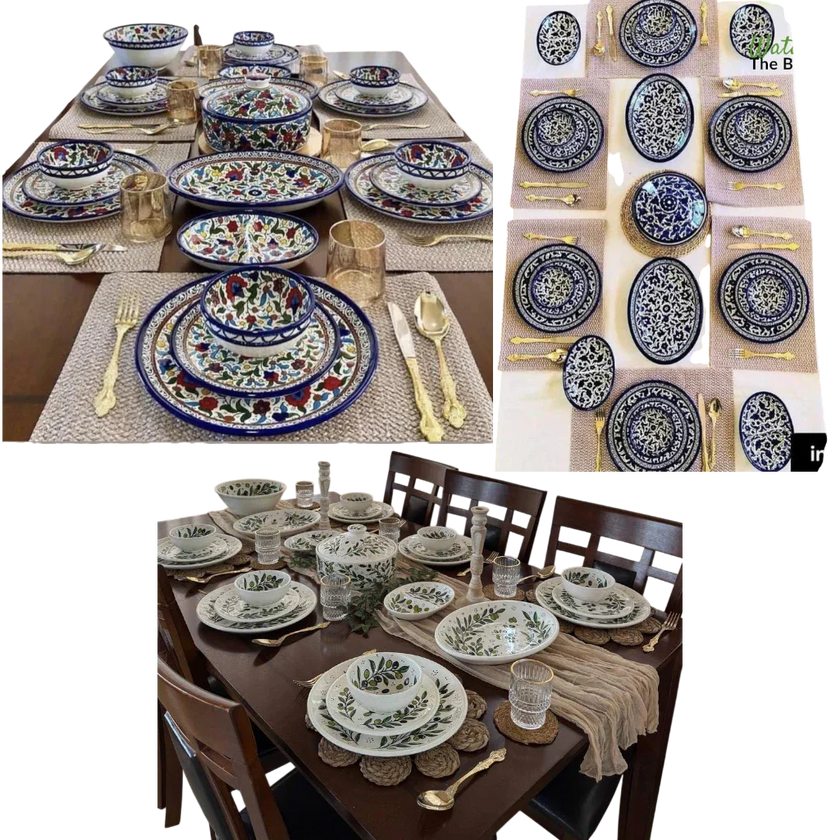 Handcrafted Ceramic Dinnerware Set for 6 – Luxury Tableware Dinner Set & Homeware Decor
