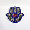 Palestinian Hand Nuts Tray 32×32×10 cm – Handmade Ceramic Serving Platter, Multi-Compartment Snack Tray & Decorative Centerpiece