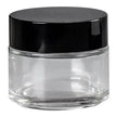 Transparent Face Cream Bottle Glass Cosmetics