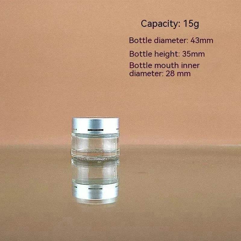 Transparent Face Cream Bottle Glass Cosmetics