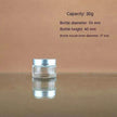Transparent Face Cream Bottle Glass Cosmetics