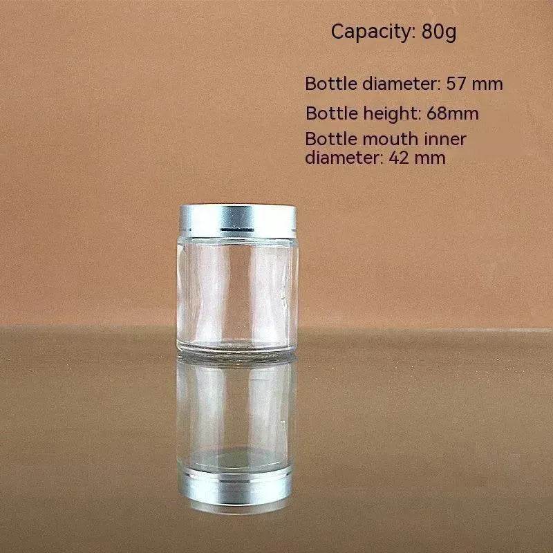 Transparent Face Cream Bottle Glass Cosmetics
