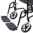 EZee Life CH1041 Lightweight Transport Chair | 17 x 16 in Seat Canada