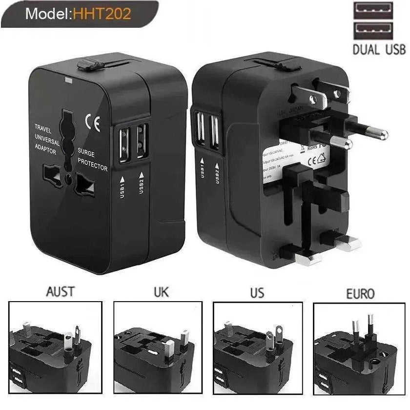 Travel Universal Conversion Plug Dual USB