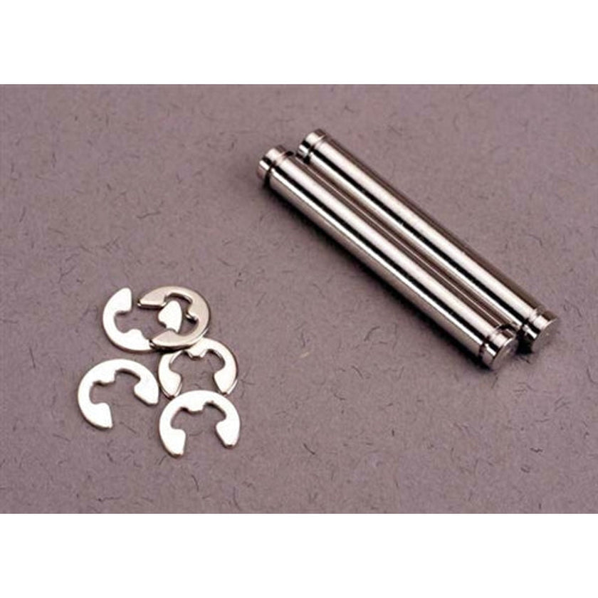 Traxxas 2635 Suspension Pins 23mm Hard Chrome (2) / E-clips (4) NIB