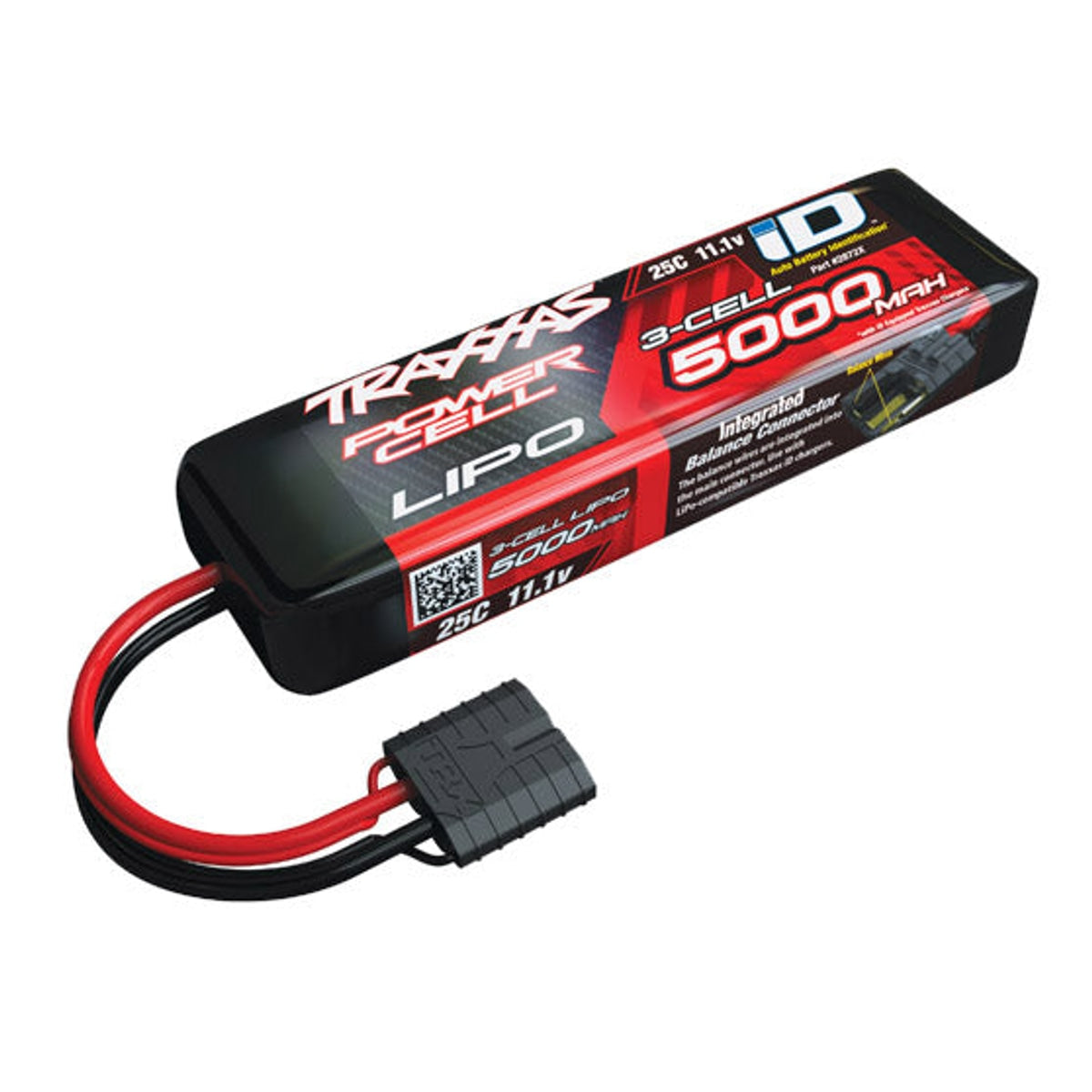 Traxxas 5000mAh 3S 11.1V 25C LiPo iD Connector Soft Case 155x25x45mm