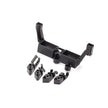 Traxxas Servo mount, 2-speed/ servo mount, T-Lock/ wire clips