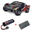 Traxxas Slash 1/10 4X4 BL-2S RTR RC Short Course Truck - Red (Bonus Battery & Charger)