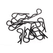 Traxxas Standard Size Body Clips - Black (12pk)