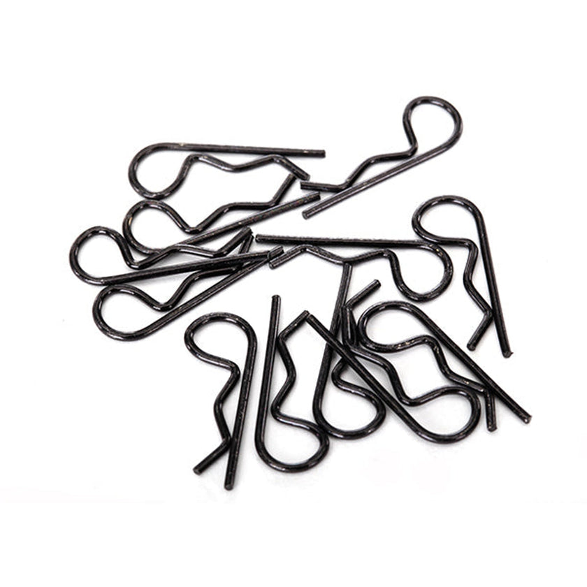 Traxxas Standard Size Body Clips - Black (12pk)