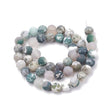 Green Tree Frosted Gemstone Bead
