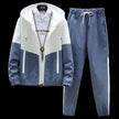Trendy Suit Men's Hooded Jacket Trousers Two-Piece Suit