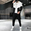 Trendy Suit Men's Hooded Jacket Trousers Two-Piece Suit