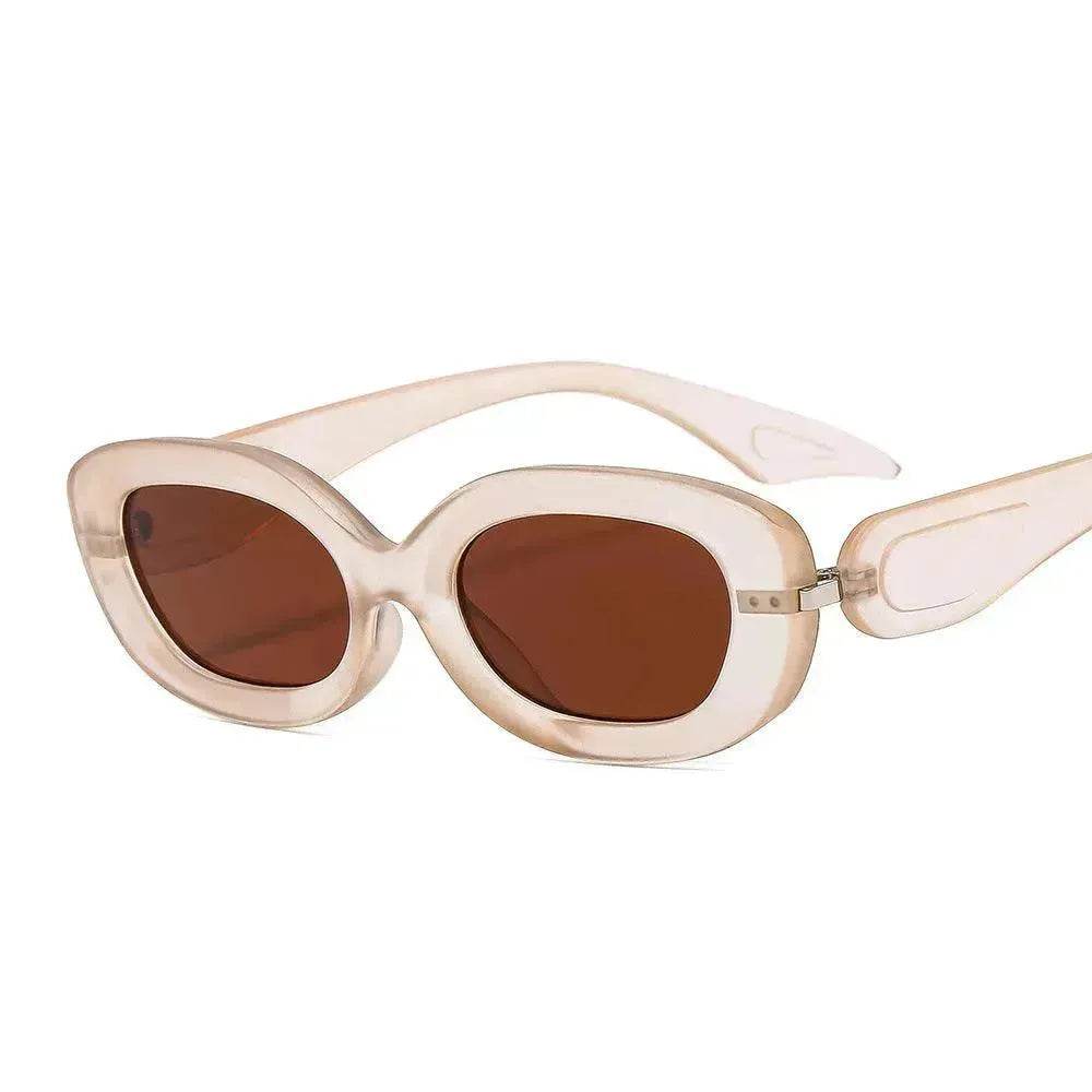 Trendy Oval Small Frame Sunglasses for Men & Women