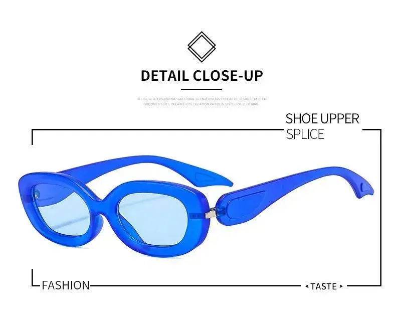 Trendy Oval Small Frame Sunglasses for Men & Women