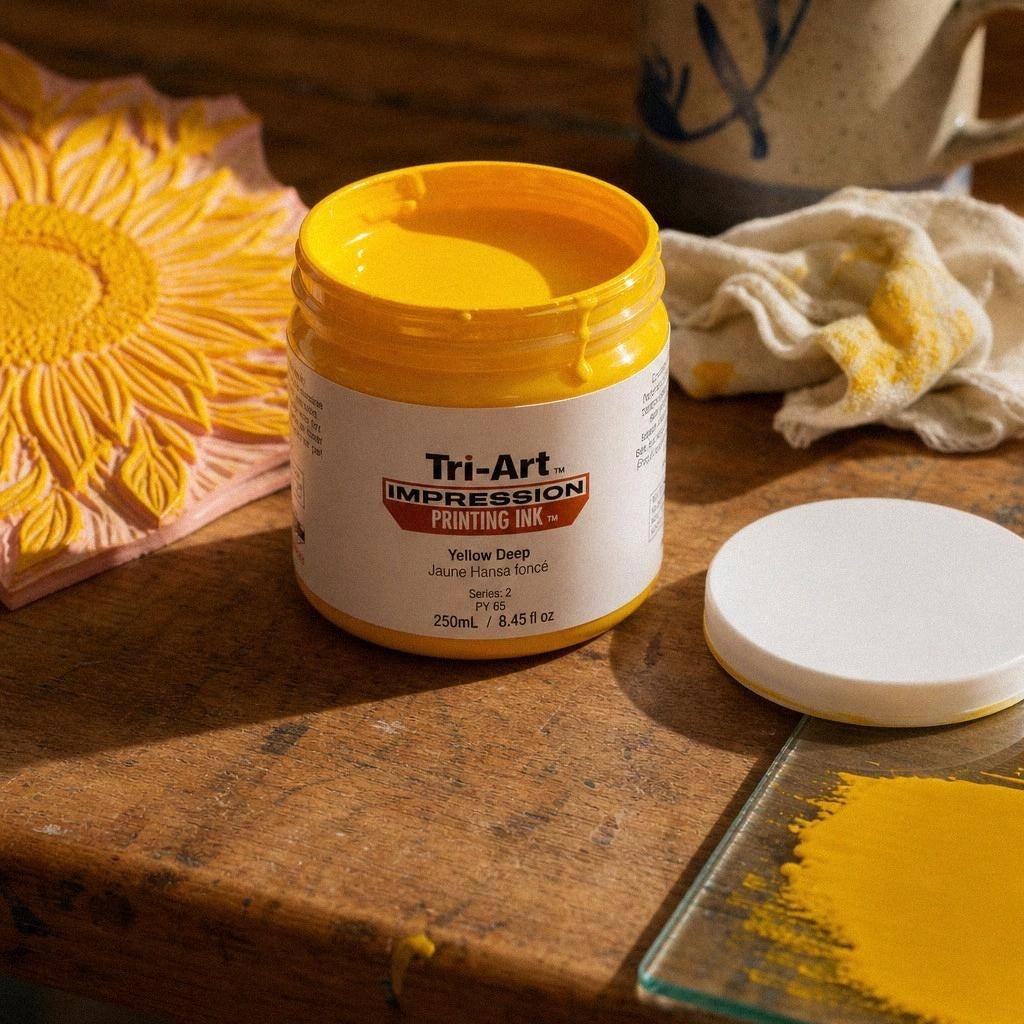 Impressions Block Printing Ink - Yellow Deep