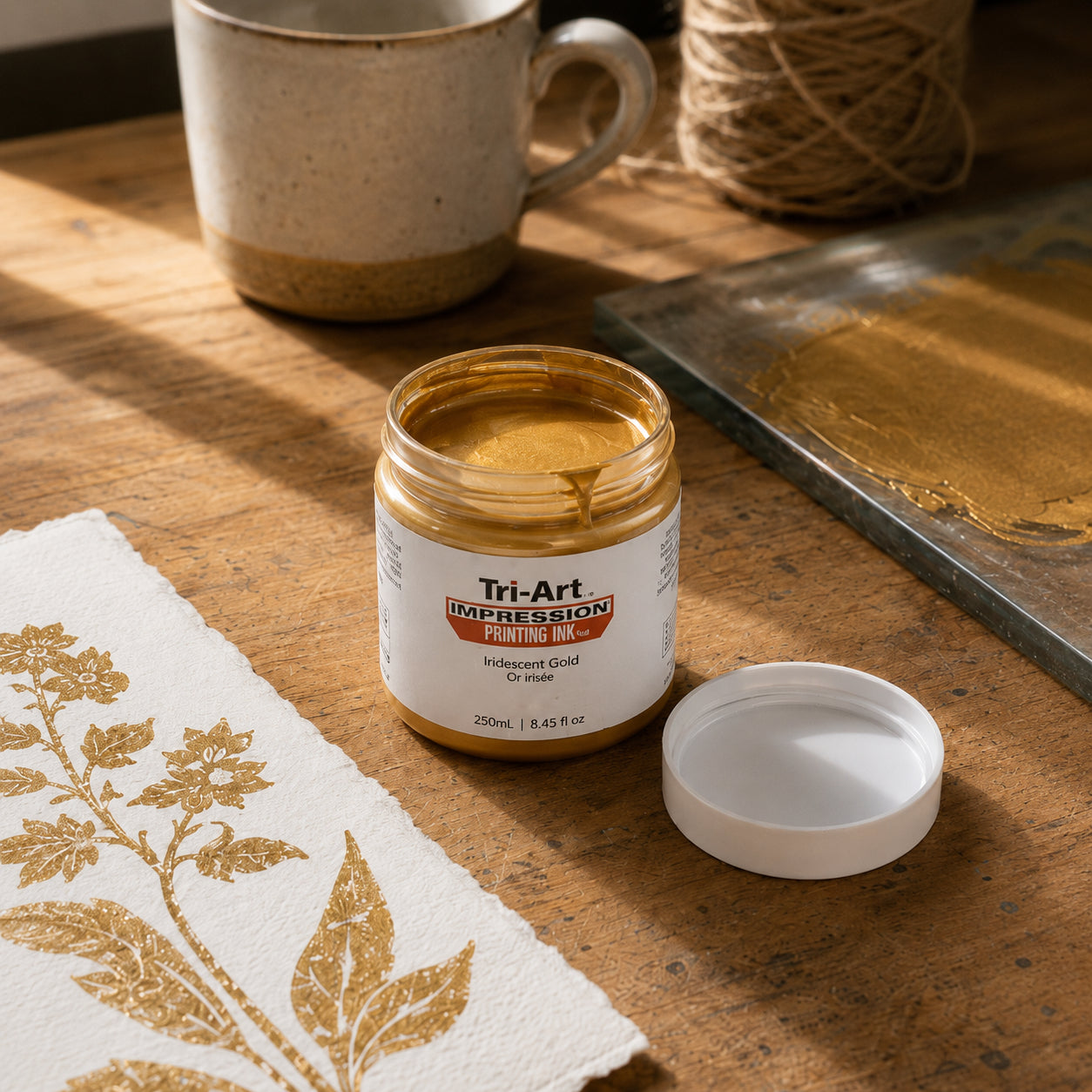 Impressions Block Printing Ink - Iridescent Gold