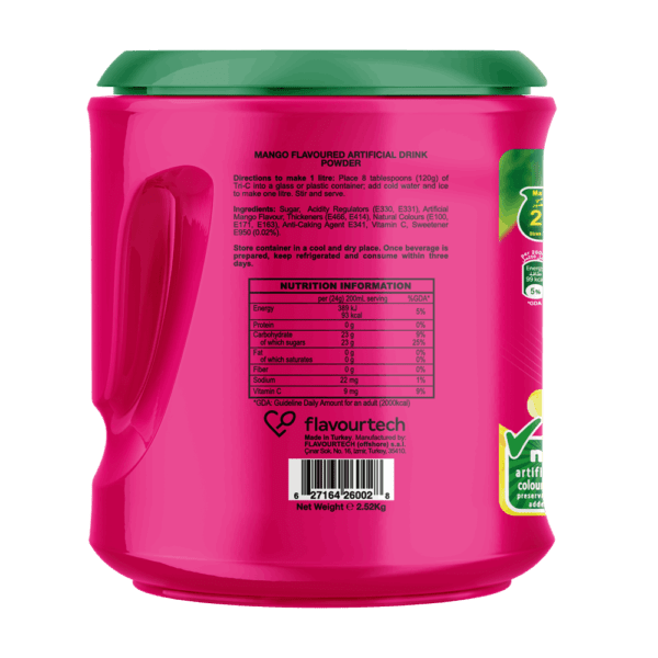 Tri-C Instant Mango Juice Drink Powder 2.52kg