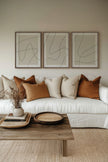 ELEGANT CURVES TRIO (3 Oeuvres sur toile étirée)