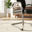 Trogir Black Leather Visitor Chair