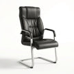 Trogir Black Leather Visitor Chair