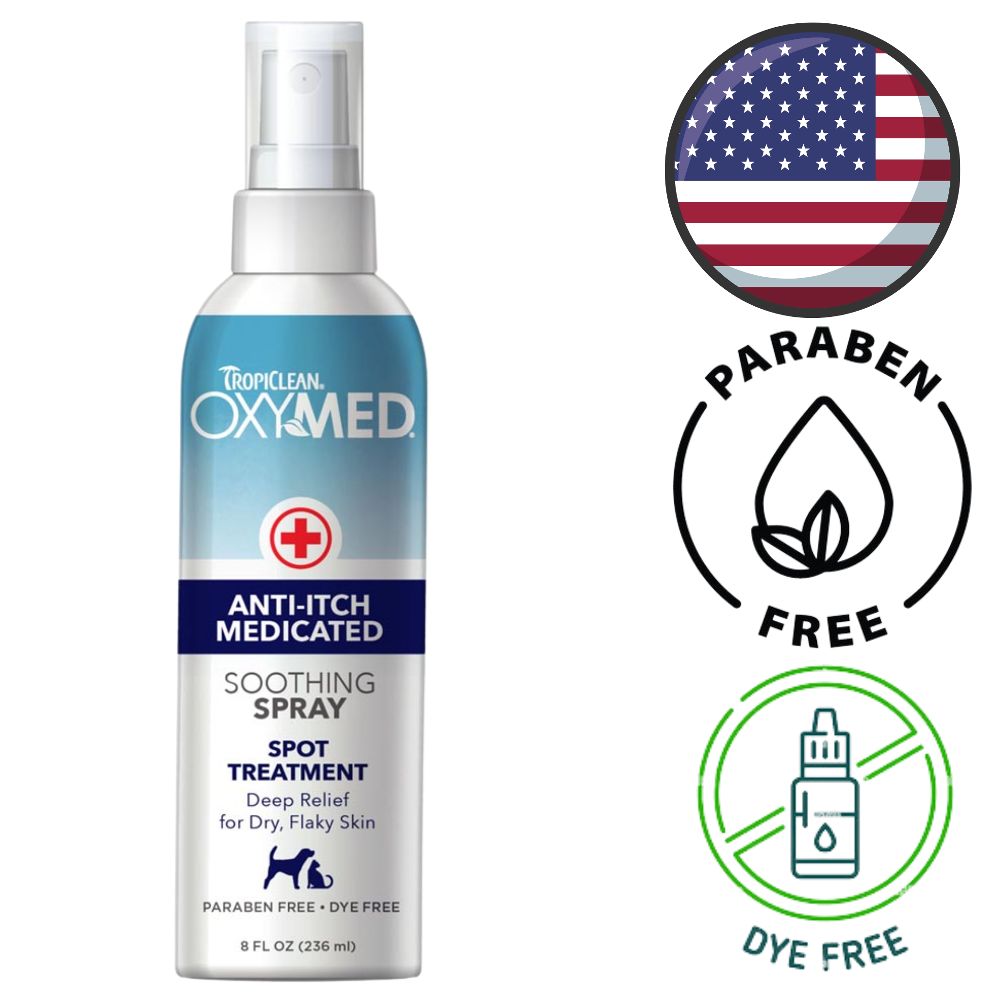 TropiClean - Oxymed Anti-Itch Medicated Soothing Spray
